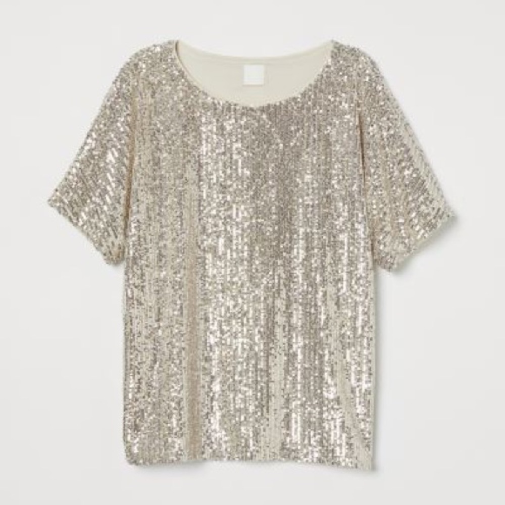 H&M Sequin Top